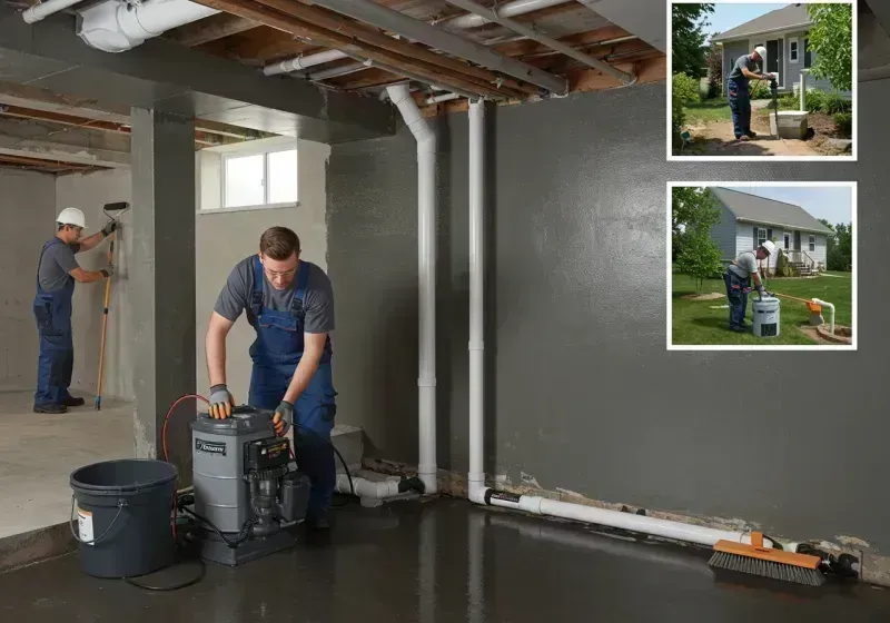 Basement Waterproofing and Flood Prevention process in Corydon, IN